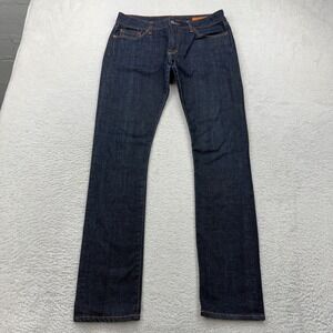 Jean Shop Womens Skinny Fit Jeans Dark Wash Indigo Made in USA Size 10/30